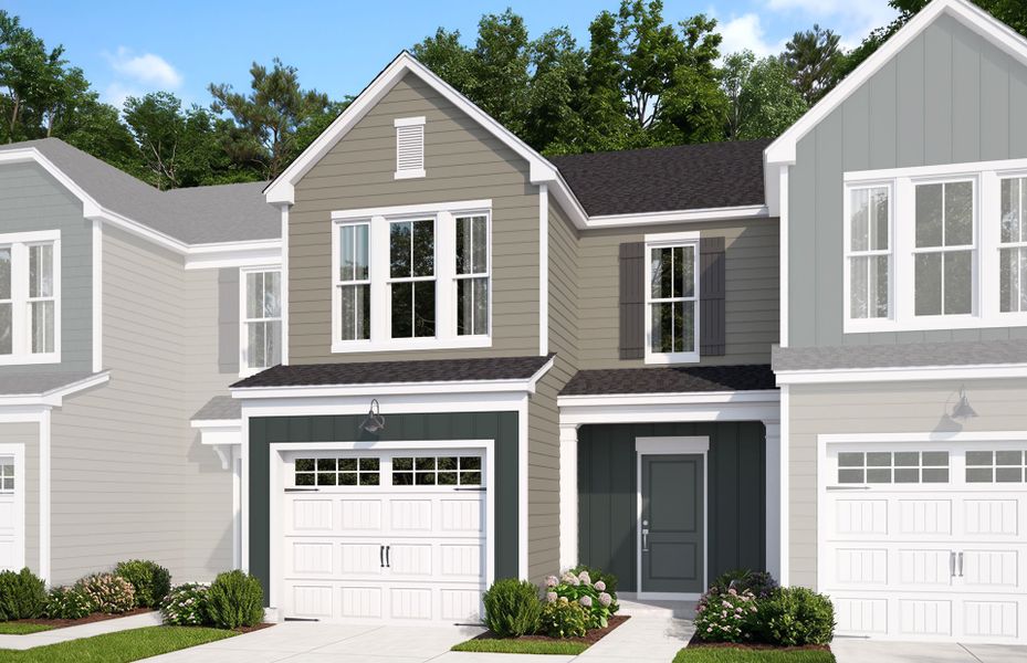 Representative exterior photo of a completed home built from the Hemingway by Pulte Homes in Broadmoor, Wake Forest, NC (Image 1). Representative exterior photo of a completed home built from the Hemingway by Pulte Homes in Broadmoor, Wake Forest, NC (Image 1).