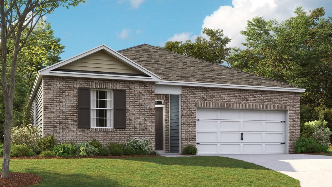 Representative exterior photo of a completed home built from the Kerry by D.R. Horton in Shiloh Springs, Jackson, TN (Image 2).