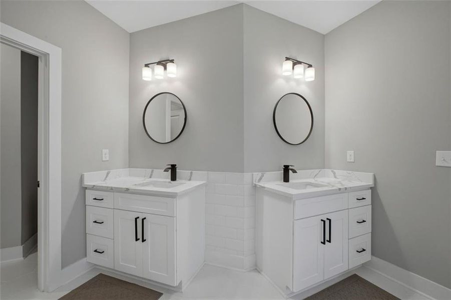 Furnished interior view inside a new home in , Canton (Image 32).