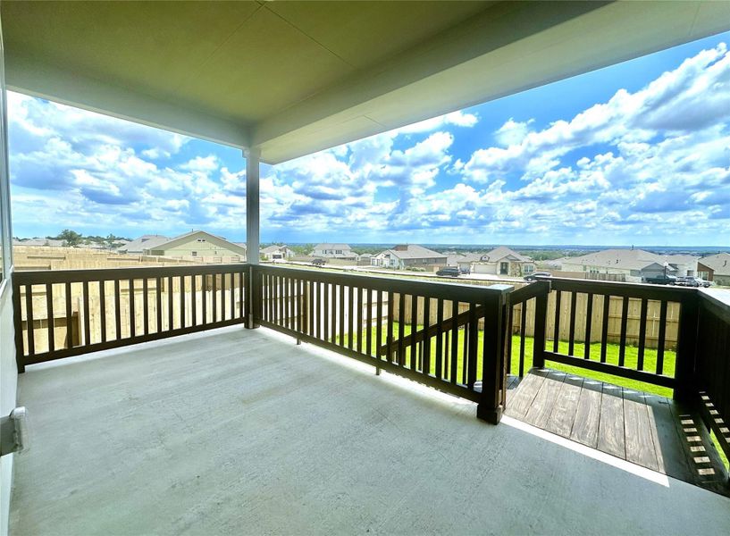 Balcony featuring a skyline view Balcony featuring a skyline view