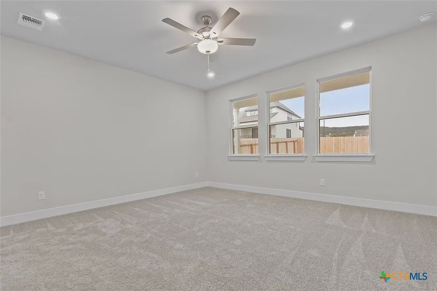 Spacious, unfurnished interior of a new home in Lakeside at Tessera on Lake Travis, Lago Vista (Image 13). Spacious, unfurnished interior of a new home in Lakeside at Tessera on Lake Travis, Lago Vista (Image 13).