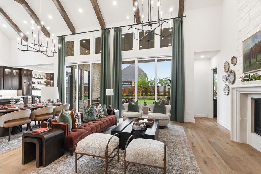 Representative Family Room - some options shown