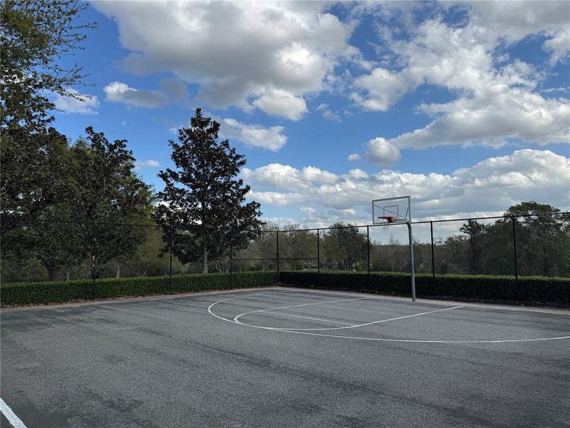 Community basketball court