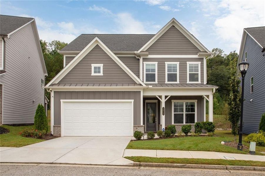 Front exterior of a new home in West Highlands, Atlanta, GA, highlighting curb appeal (Image 31). Front exterior of a new home in West Highlands, Atlanta, GA, highlighting curb appeal (Image 31).