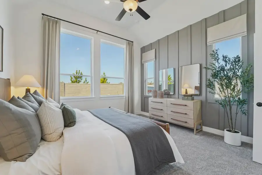 Representative furnished interior of a home built from the Versailles by Chesmar Homes in Bridgeland Chateau, Cypress (Image 6).