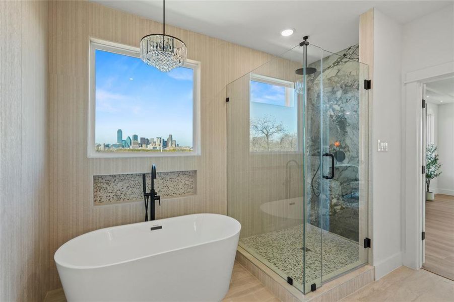 Furnished interior view inside a new home in , Dallas (Image 5).