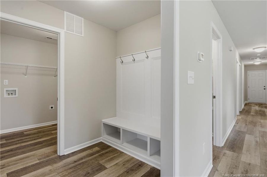 Drop zone off of garage