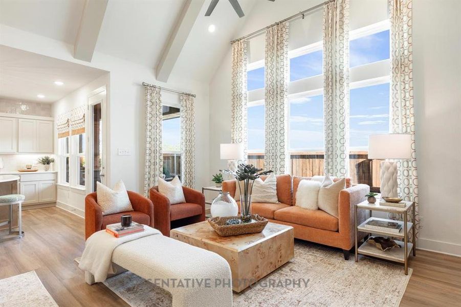 Furnished interior view inside a new home in Sonoma Verde: 60ft. lots, McLendon-Chisholm (Image 31).