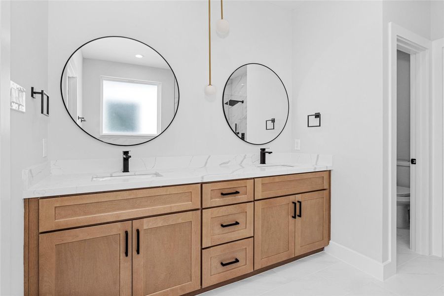 Furnished interior view inside a new home in , Houston (Image 33).