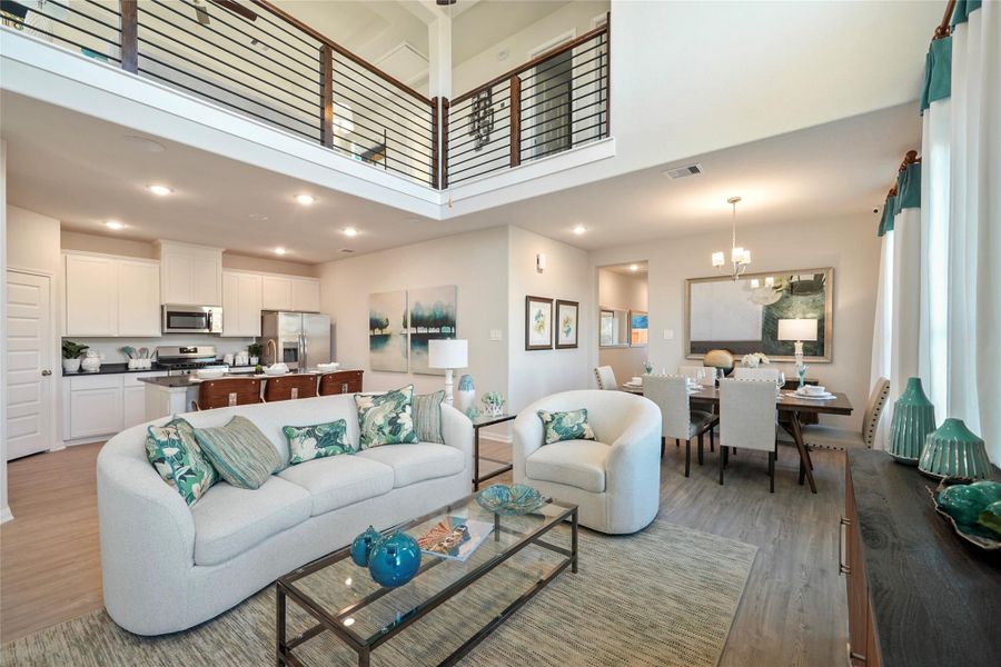 Furnished interior view inside a new home in Granger Pines, Conroe (Image 10).