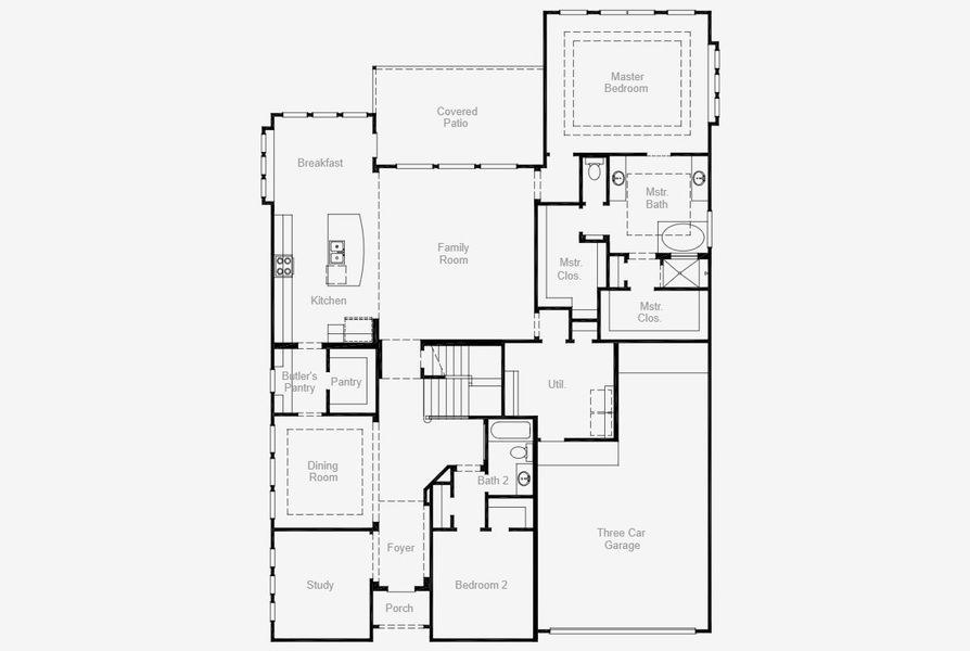 2D floor plan layout for the Humble - 60 Homesites by Coventry Homes in Cambridge Crossing, Celina, TX (Image 28). 2D floor plan layout for the Humble - 60 Homesites by Coventry Homes in Cambridge Crossing, Celina, TX (Image 28).