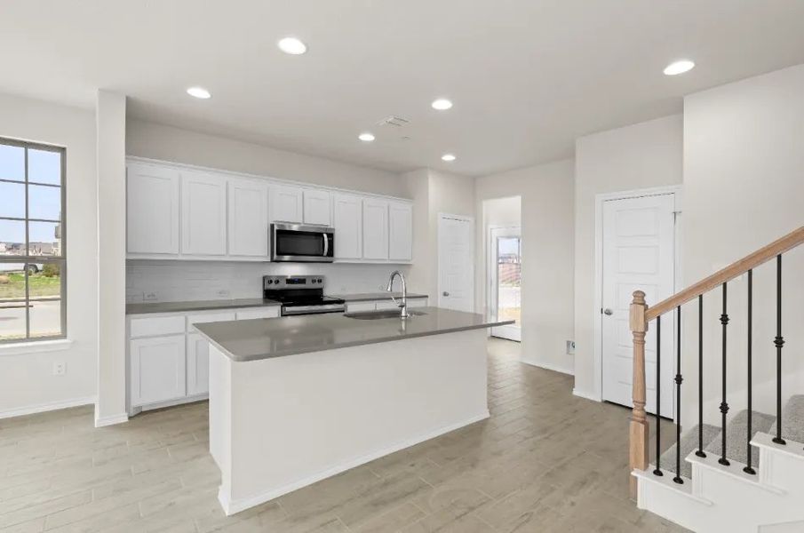 Front exterior of a new home in Sanger Circle, Sanger, TX, highlighting curb appeal (Image 18).