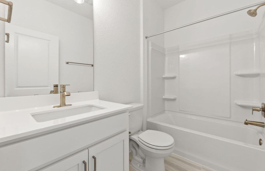 Furnished interior view inside a new home in Saddleback at Santa Rita Ranch, Liberty Hill (Image 13). Furnished interior view inside a new home in Saddleback at Santa Rita Ranch, Liberty Hill (Image 13).