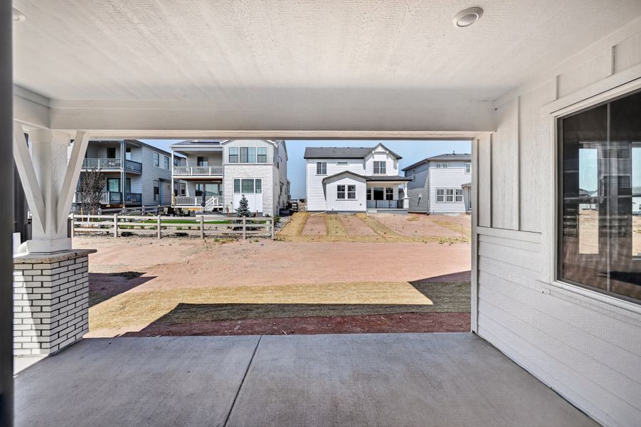 Exterior details and patio area of a home in Sterling Ranch Ascent Village, Littleton (Image 2). Exterior details and patio area of a home in Sterling Ranch Ascent Village, Littleton (Image 2).