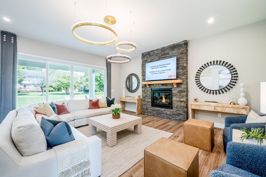 Representative furnished interior of a home built from the Beckett by Fischer Homes in Veranda Manor, Canton (Image 13).