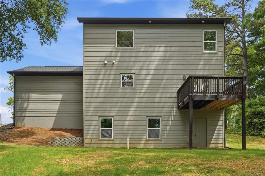 Exterior details and patio area of a home in , Atlanta (Image 3).