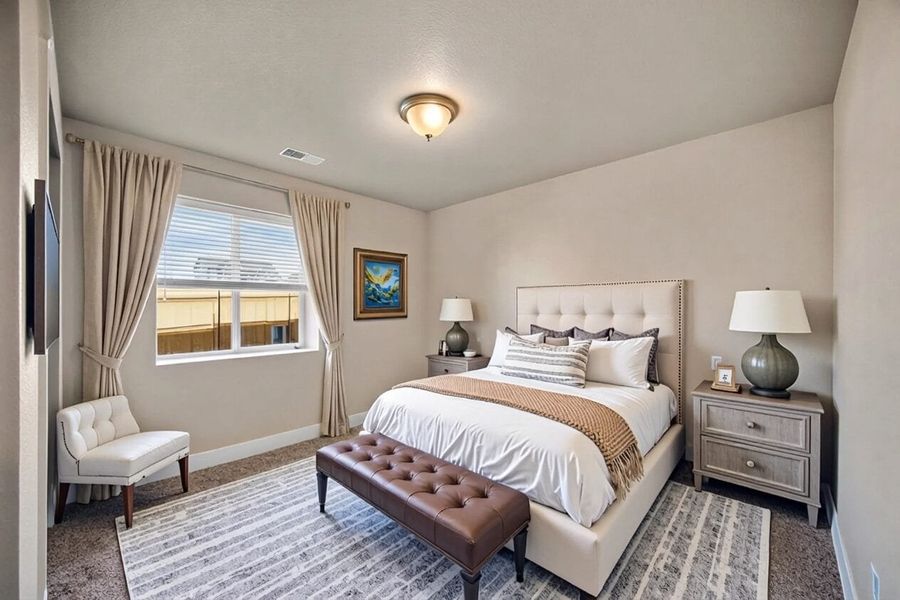 Furnished interior view inside a new home in Ridge at Lorson Ranch, Colorado Springs (Image 18).