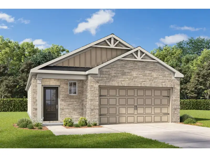 Front exterior of a new home in Heartland, Heartland, TX, highlighting curb appeal (Image 1). Front exterior of a new home in Heartland, Heartland, TX, highlighting curb appeal (Image 1).