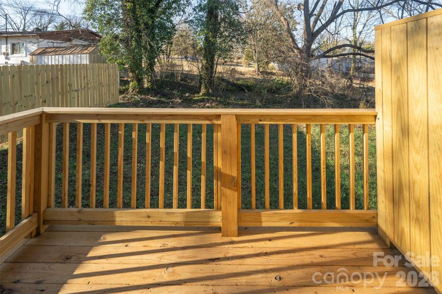 Exterior details and patio area of a home in , Hickory (Image 3).