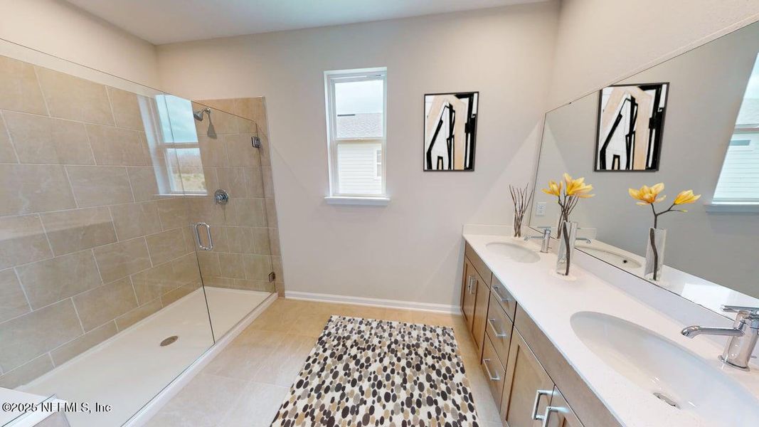 Furnished interior view inside a new home in Lakes at Bella Lago, Green Cove Springs (Image 4). Furnished interior view inside a new home in Lakes at Bella Lago, Green Cove Springs (Image 4).