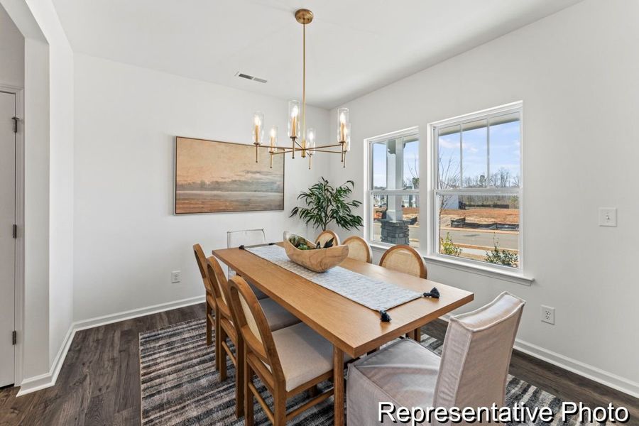 Furnished interior view inside a new home in Copper Ridge at Flowers Plantation, Clayton (Image 4).