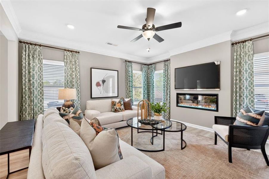 Furnished interior view inside a new home in The Stiles, Cartersville (Image 35). Furnished interior view inside a new home in The Stiles, Cartersville (Image 35).
