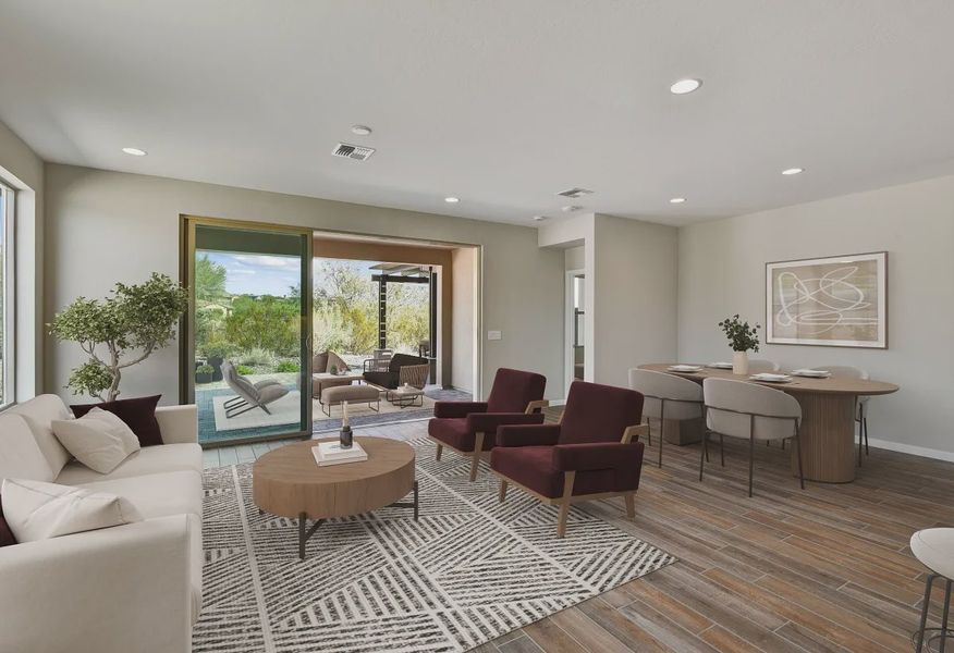 Virtually Staged Wickenburg Ranch Evia HS 1866 Great Room Dine - 7 of 20