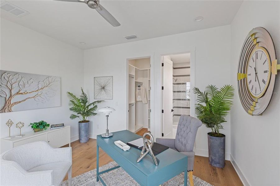 Furnished interior view inside a new home in , St. Petersburg (Image 40).