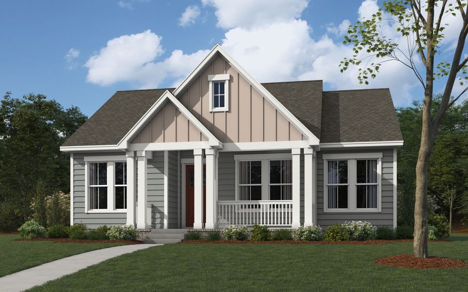 Representative exterior photo of a completed home built from the The Bonham by William Ryan Homes in MidTowne, Midlothian, TX (Image 6). Representative exterior photo of a completed home built from the The Bonham by William Ryan Homes in MidTowne, Midlothian, TX (Image 6).