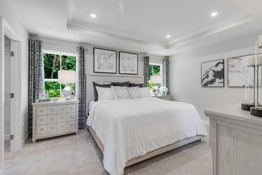 Representative furnished interior of a home built from the Overture by Ryan Homes in Moore Farm Townhomes, Indian Trail (Image 39).