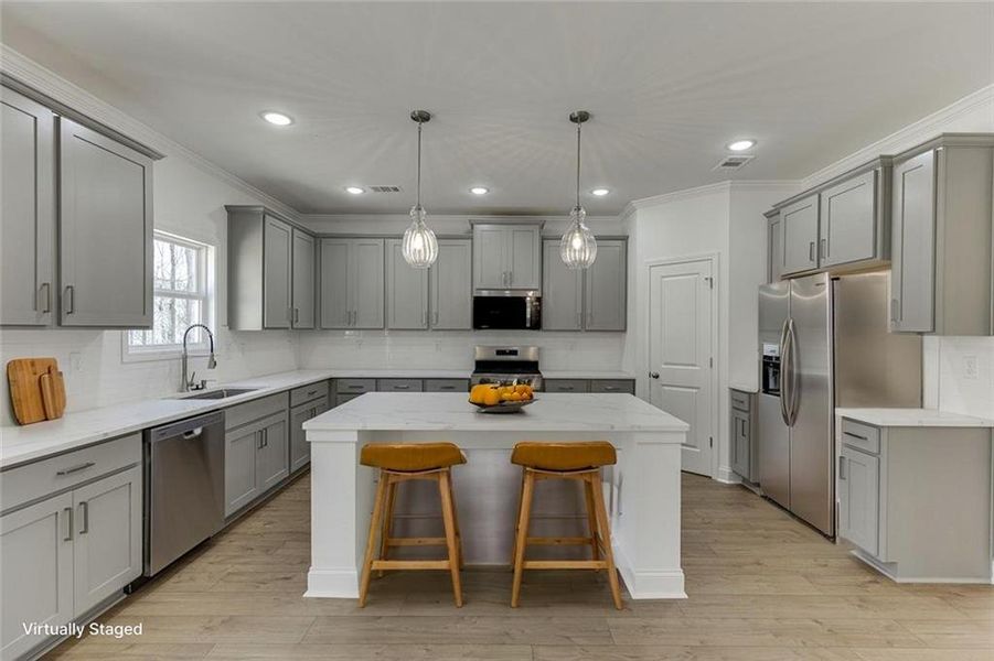 Furnished interior view inside a new home in , Commerce (Image 19).