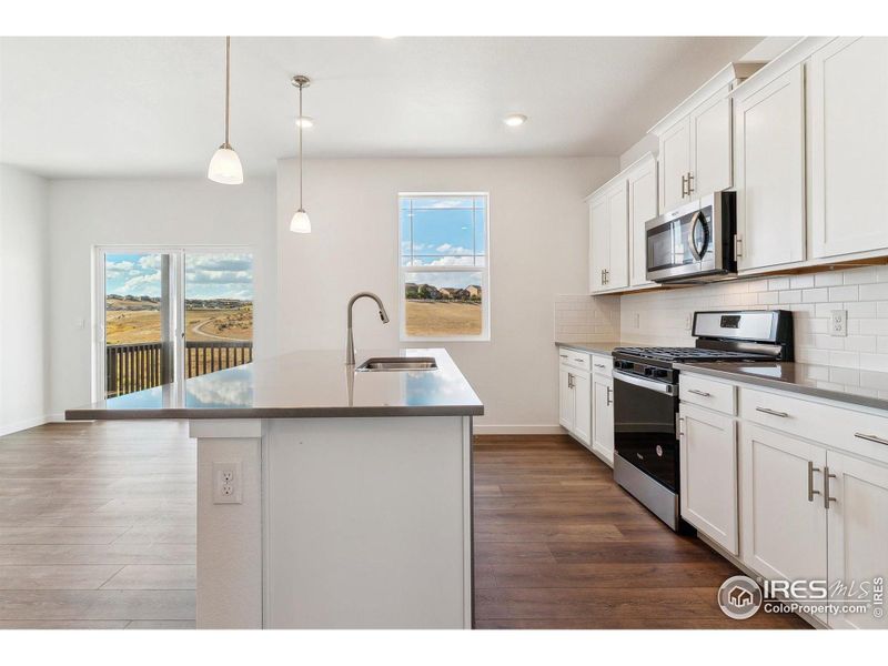 Furnished interior view inside a new home in Vista Meadows, Fort Lupton (Image 7). Furnished interior view inside a new home in Vista Meadows, Fort Lupton (Image 7).