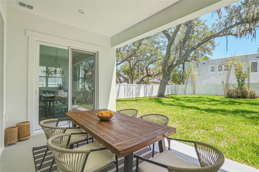 Exterior details and patio area of a home in , Tampa (Image 26).