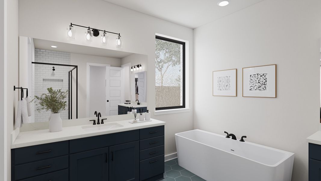 Representative furnished interior of a home built from the Elysia by Tri Pointe Homes in Noven, Leander (Image 18). Representative furnished interior of a home built from the Elysia by Tri Pointe Homes in Noven, Leander (Image 18).