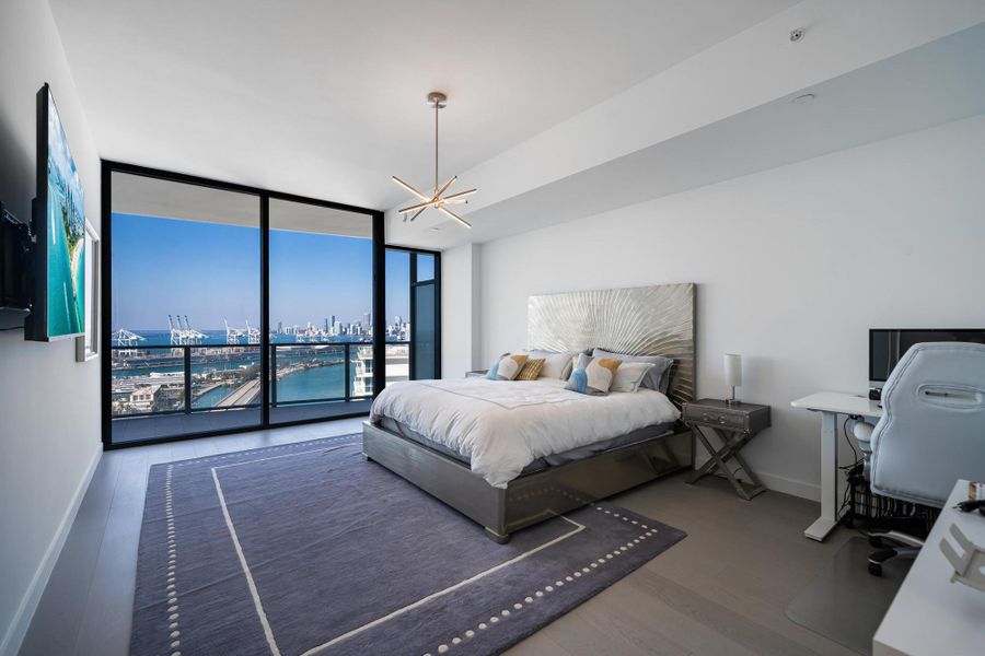 Furnished interior view inside a new home in , Miami Beach (Image 28).