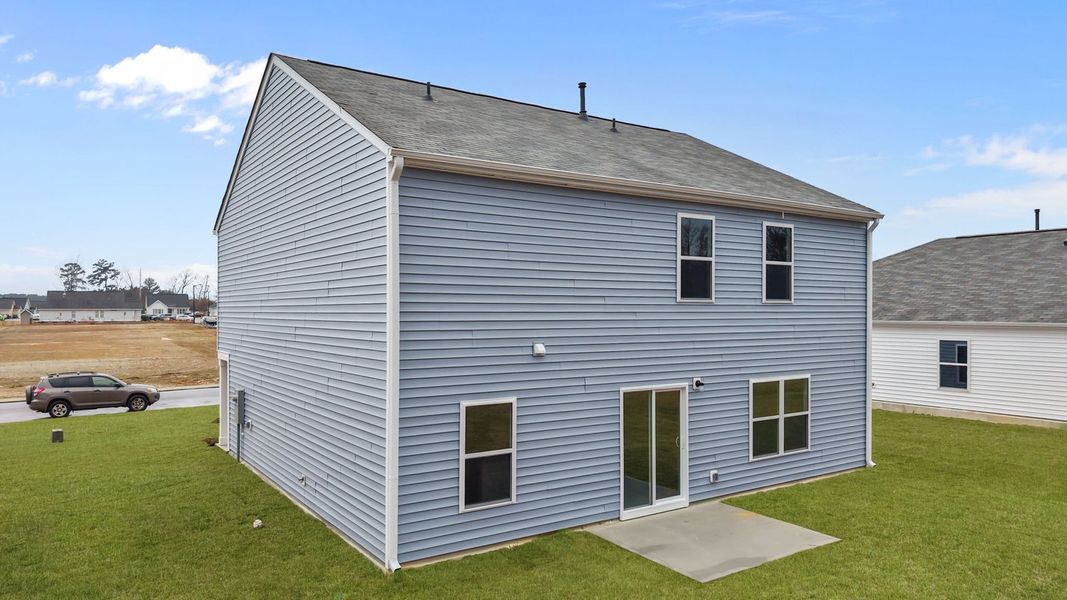 Exterior details and patio area of a home in Hunter Hill, Rocky Mount (Image 3).