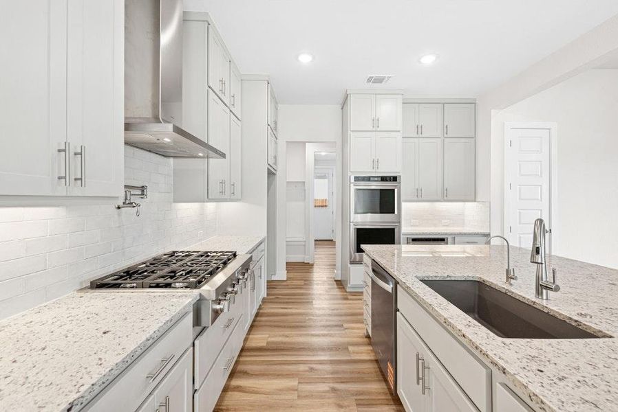 Furnished interior view inside a new home in Santa Rita Ranch, Liberty Hill (Image 9).