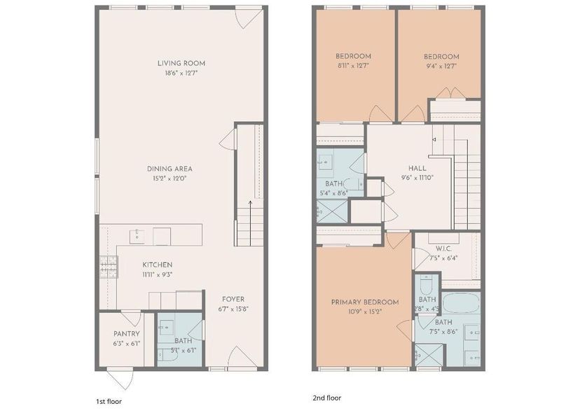 2D floor plan layout of this home in , Houston, TX (Image 6).