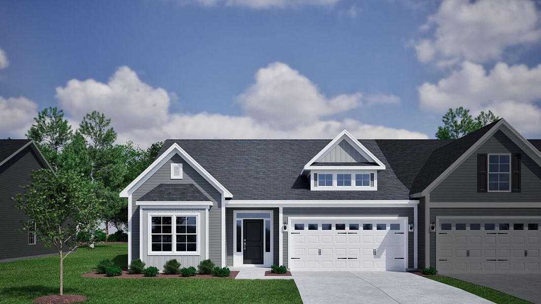 Representative exterior photo of a completed home built from the Lander - Vanguard Collection by Mungo Homes in Fieldstone, Lexington, NC (Image 10). Representative exterior photo of a completed home built from the Lander - Vanguard Collection by Mungo Homes in Fieldstone, Lexington, NC (Image 10).