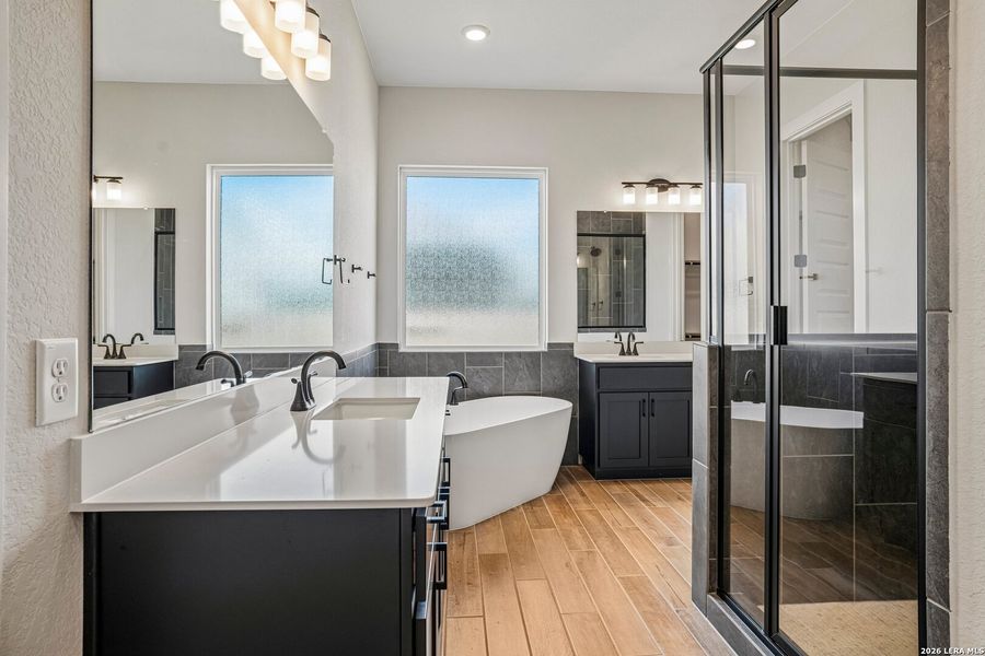 Furnished interior view inside a new home in Village at Three Oaks, Seguin (Image 6).