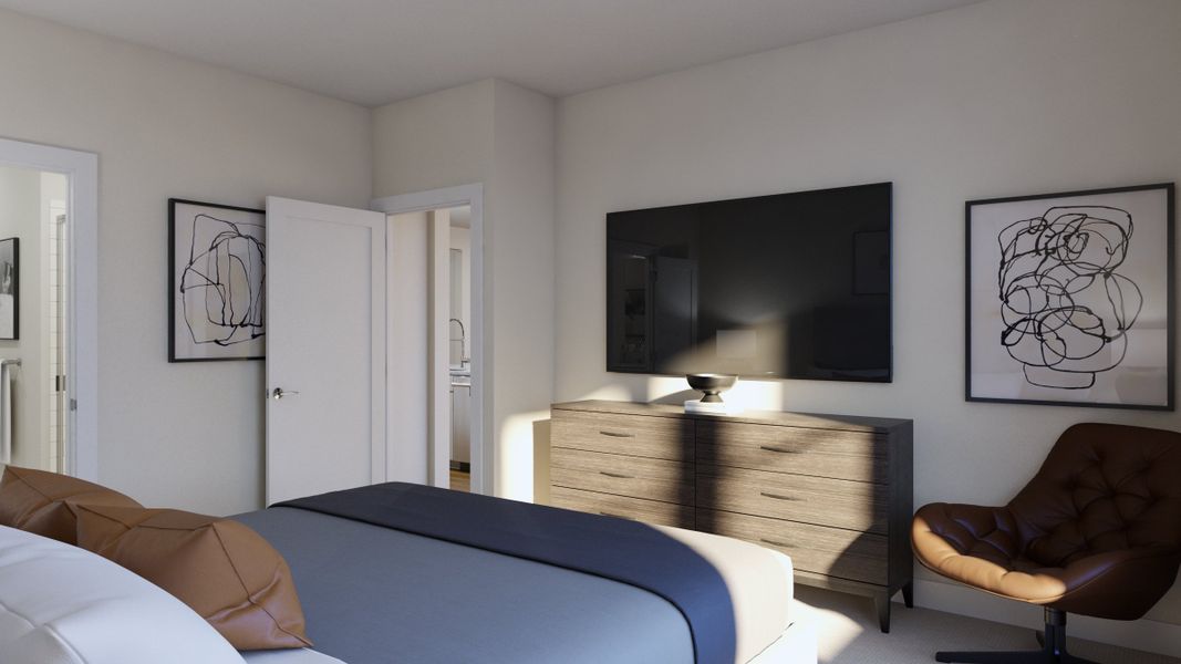 Representative furnished interior of a home built from the 4014 by Risewell Homes in Parkton Square, Kyle (Image 13).