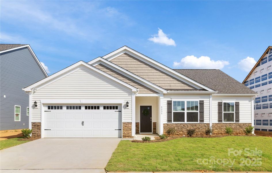 Front exterior of a new home in Nolen Farm, Gastonia, NC, highlighting curb appeal (Image 1). Front exterior of a new home in Nolen Farm, Gastonia, NC, highlighting curb appeal (Image 1).