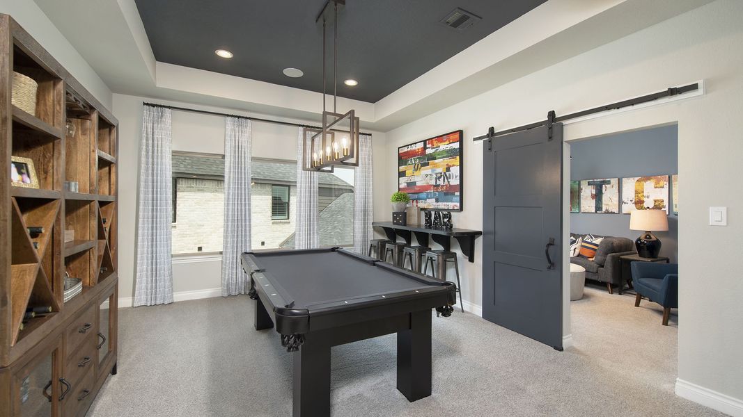 Furnished interior view inside a new home in Bridgeland, Cypress (Image 25).