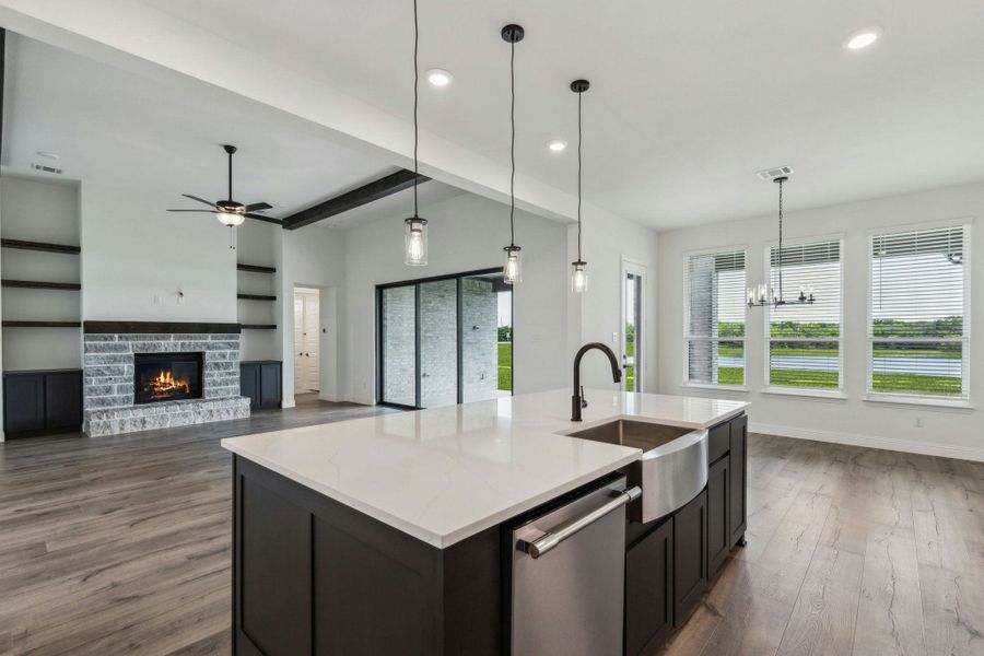 Representative furnished interior of a home built from the Harris by Kindred Homes in Berkshire Estates, Mesquite (Image 9).