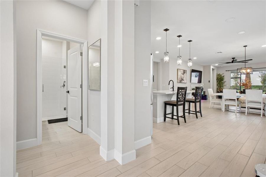 Furnished interior view inside a new home in Emerson Pointe, Apopka (Image 9). Furnished interior view inside a new home in Emerson Pointe, Apopka (Image 9).