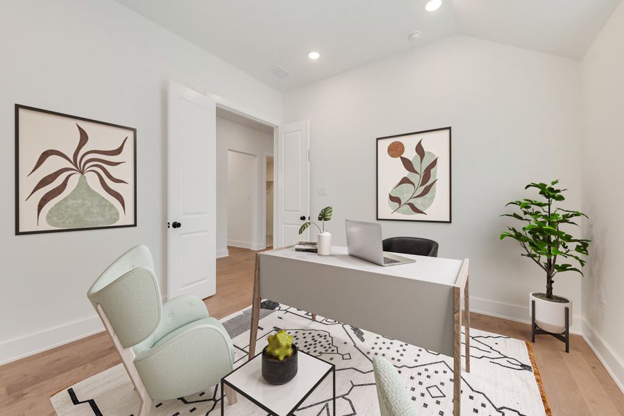 Furnished interior view inside a new home in Tavolo Park, Fort Worth (Image 17).