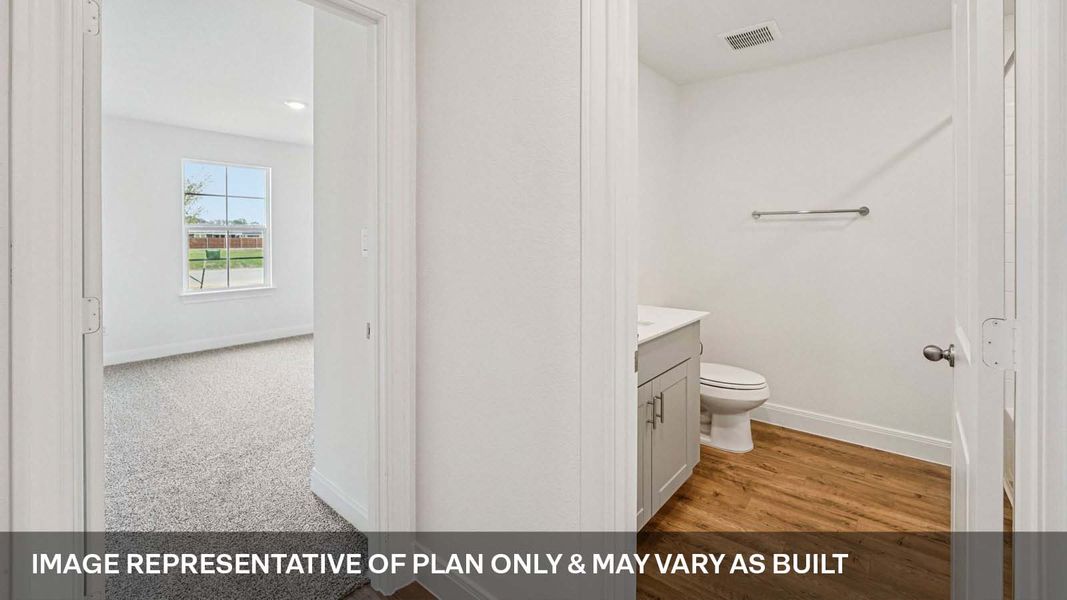 Image 30 representing the The Courtland by D.R. Horton in Railhead, Cedar Creek, TX.