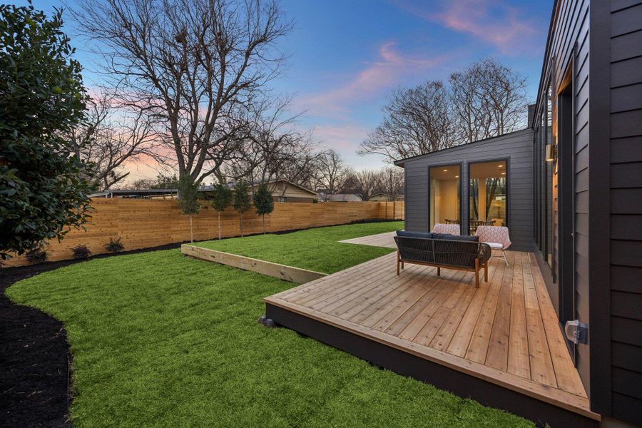Exterior details and patio area of a home in , Austin (Image 25).