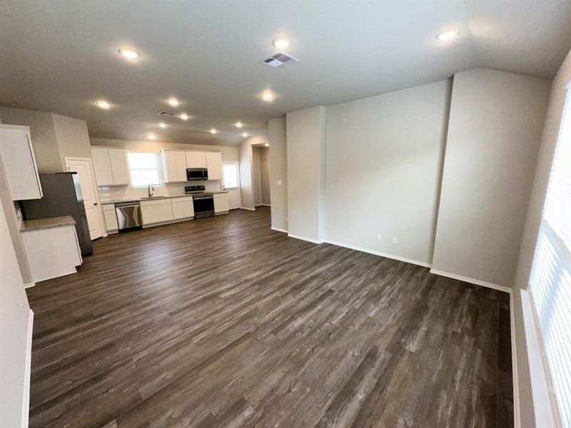 Wide open concept- this view from your great room into your kitchen is phenomenal!