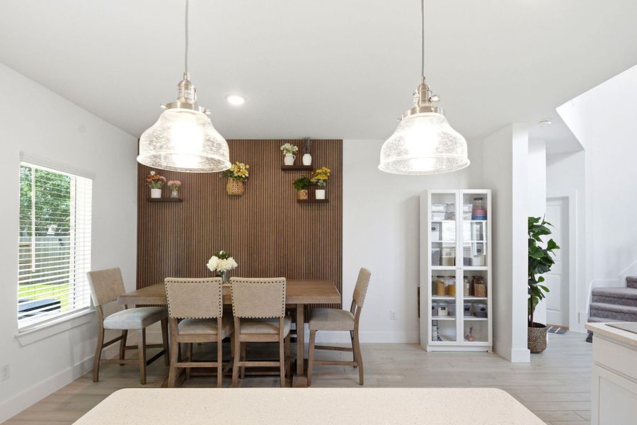 Furnished interior view inside a new home in Massey Oaks, Pearland (Image 21).